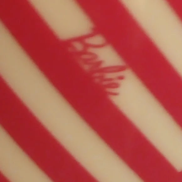 Barbie X SkinnyDip London Pink Chevron Ceramic Travel Mug & Lid, 16 Ounce. - Picture 5 of 5